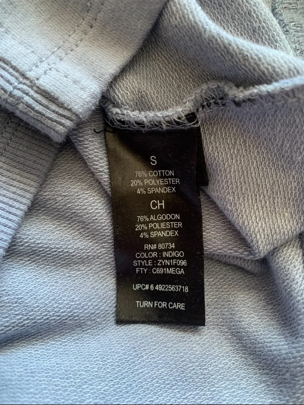 BCBG Paris Scoop Neck Hooded Long-Sleeve Top - Size Small